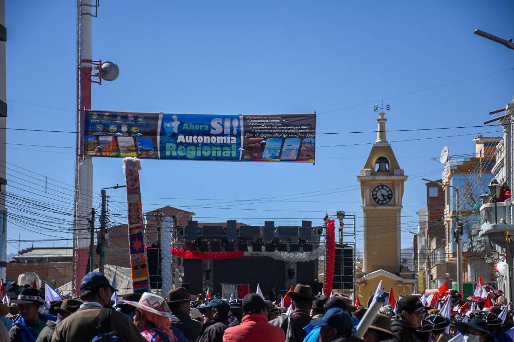 La avenida Potosí fue escenario del cabildo La avenida Potosí fue escenario del cabildo