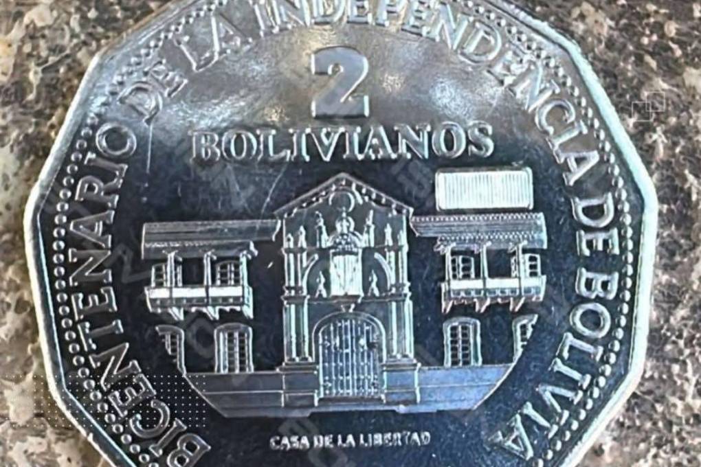 La moneda de Bs conmemorativa del Bicentenario.