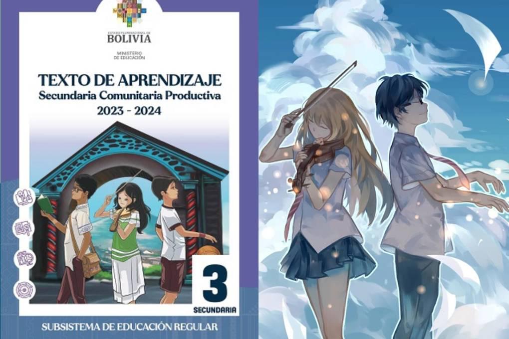 Texto de tercero de secundaria y el anime ‘Shigatsu wa Kimi no Uso’.