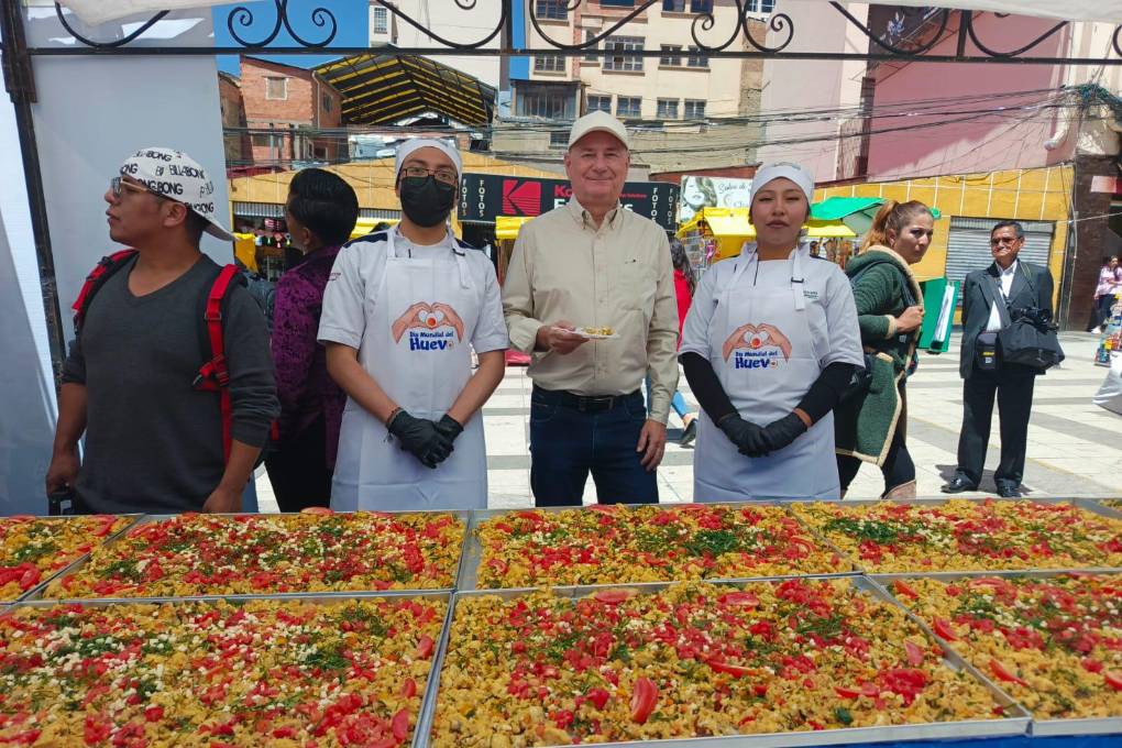 Este viernes se llevaron adelante actividades en Santa Cruz y La Paz para promocionar los beneficios del huevo