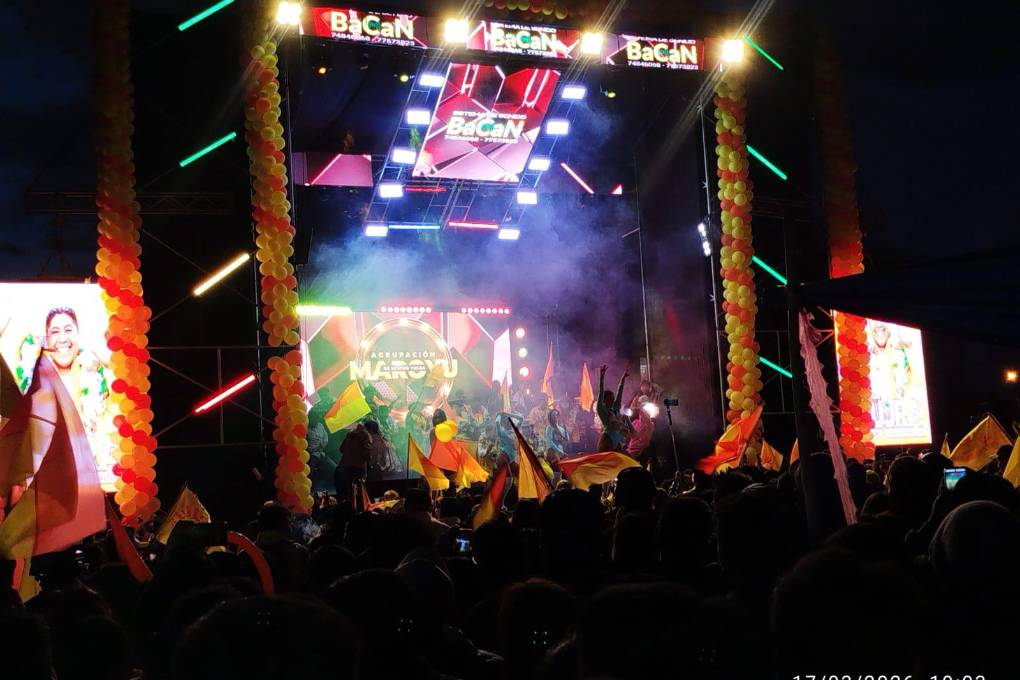 Cierre de campaña del candidato a la Alcaldía de El Alto, Néstor Yujra