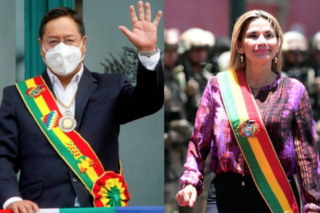 Luis Arce y Jeanine Añez