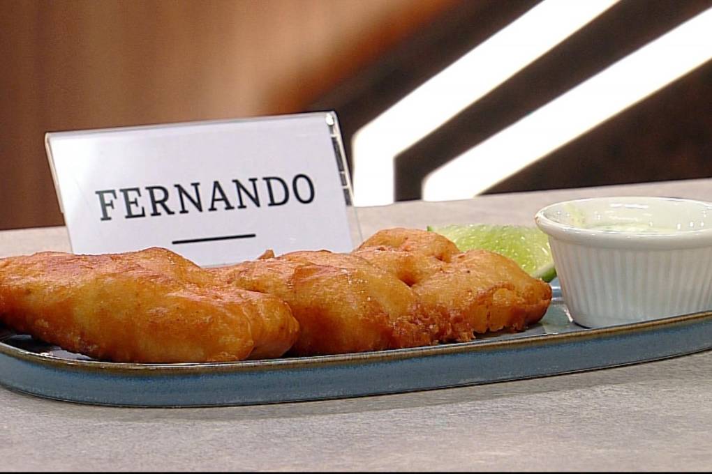 Fernando subió al balcón gracias a su plato de trucha frita