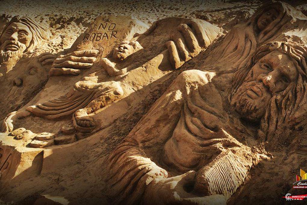 Esculturas del antiguo y nuevo testamento bíblico 