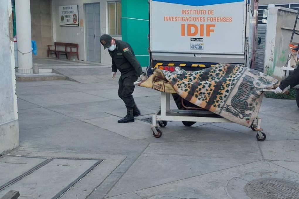El cuerpo llegó a la morgue judicial de La Paz 