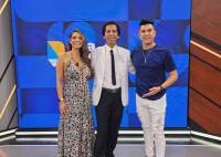 Ninozka Crespo, Manolo Otero y Ronald Arnez