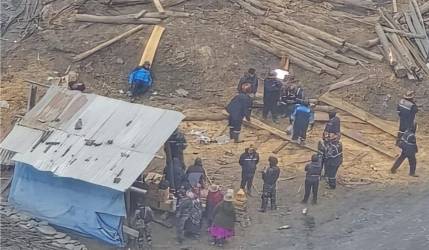 La Paz: Tres mineros y dos policías heridos en un incendio luego del enfrentamiento en Sorata 